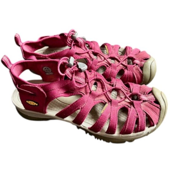 Keen Whisper Hiking Sandals - Beet Red - 9 - Picture 1 of 10